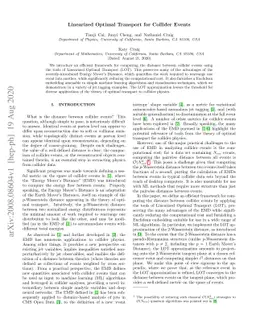 Linearized Optimal Transport for Collider Events
