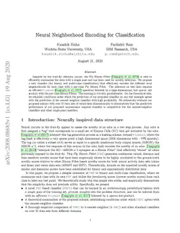 Neural Neighborhood Encoding for Classification