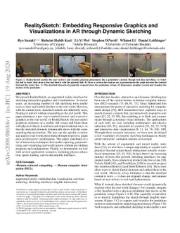 RealitySketch: Embedding Responsive Graphics and Visualizations in AR
  through Dynamic Sketching