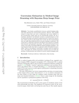 Uncertainty Estimation in Medical Image Denoising with Bayesian Deep
  Image Prior