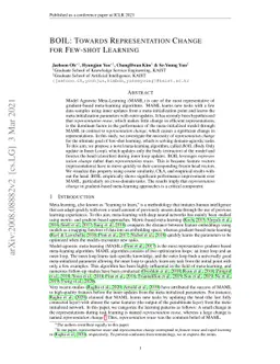 BOIL: Towards Representation Change for Few-shot Learning