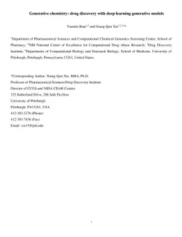 Generative chemistry: drug discovery with deep learning generative
  models