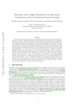 Detecting Aedes Aegypti Mosquitoes through Audio Classification with
  Convolutional Neural Networks