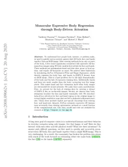Monocular Expressive Body Regression through Body-Driven Attention