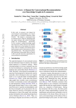 COOKIE: A Dataset for Conversational Recommendation over Knowledge
  Graphs in E-commerce