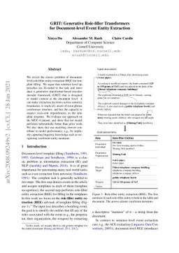 GRIT: Generative Role-filler Transformers for Document-level Event
  Entity Extraction