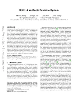 Spitz: A Verifiable Database System