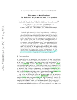 Occupancy Anticipation for Efficient Exploration and Navigation