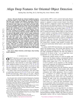 Align Deep Features for Oriented Object Detection