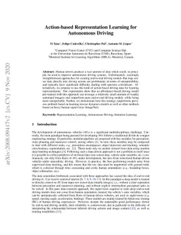 Action-Based Representation Learning for Autonomous Driving