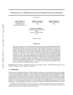 Topological Gradient-based Competitive Learning