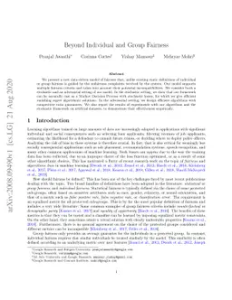 Beyond Individual and Group Fairness