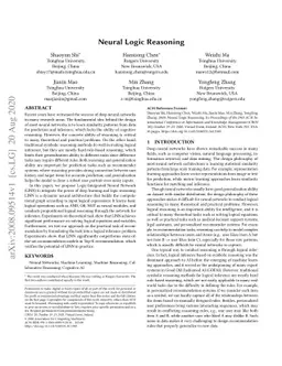 Neural Logic Reasoning