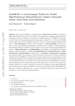 ParaDRAM: A Cross-Language Toolbox for Parallel High-Performance
  Delayed-Rejection Adaptive Metropolis Markov Chain Monte Carlo Simulations