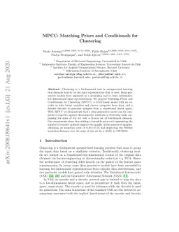 MPCC: Matching Priors and Conditionals for Clustering