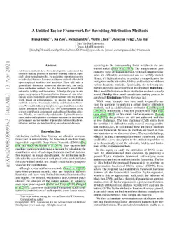 A Unified Taylor Framework for Revisiting Attribution Methods