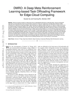 DMRO:A Deep Meta Reinforcement Learning-based Task Offloading Framework
  for Edge-Cloud Computing