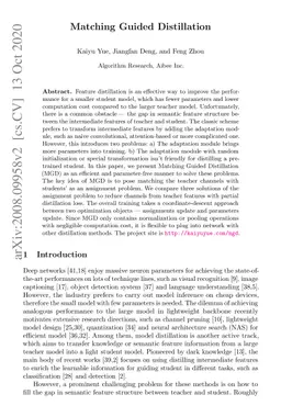 Matching Guided Distillation