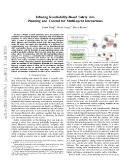 Infusing Reachability-Based Safety into Planning and Control for
  Multi-agent Interactions