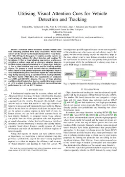 Utilising Visual Attention Cues for Vehicle Detection and Tracking