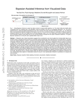 Bayesian-Assisted Inference from Visualized Data