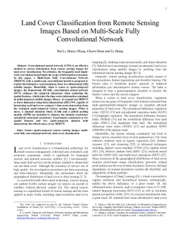 Land Cover Classification from Remote Sensing Images Based on
  Multi-Scale Fully Convolutional Network