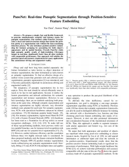 PanoNet: Real-time Panoptic Segmentation through Position-Sensitive
  Feature Embedding