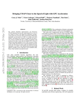 Bringing UMAP Closer to the Speed of Light with GPU Acceleration