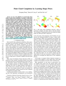 Point Cloud Completion by Learning Shape Priors