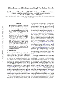 Relation Extraction with Self-determined Graph Convolutional Network