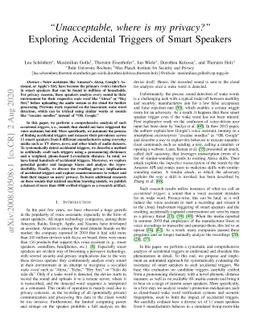 Unacceptable, where is my privacy? Exploring Accidental Triggers of
  Smart Speakers