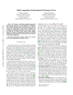 Fluid Composition of Intermittent IoT Energy Services