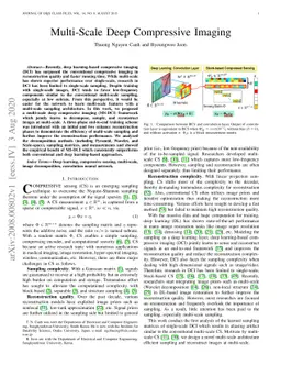 Multi-Scale Deep Compressive Imaging