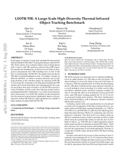 LSOTB-TIR:A Large-Scale High-Diversity Thermal Infrared Object Tracking
  Benchmark