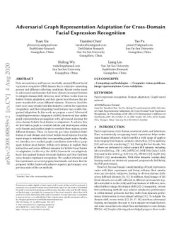 Adversarial Graph Representation Adaptation for Cross-Domain Facial
  Expression Recognition