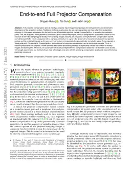 End-to-end Full Projector Compensation