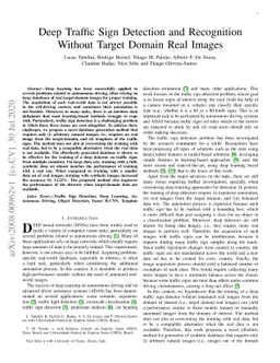 Deep Traffic Sign Detection and Recognition Without Target Domain Real
  Images