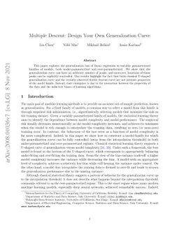 Multiple Descent: Design Your Own Generalization Curve