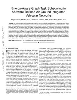 Energy-Aware Graph Task Scheduling in Software-Defined Air-Ground
  Integrated Vehicular Networks