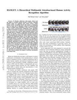 HAMLET: A Hierarchical Multimodal Attention-based Human Activity
  Recognition Algorithm