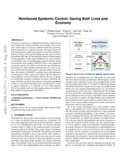 Reinforced Epidemic Control: Saving Both Lives and Economy