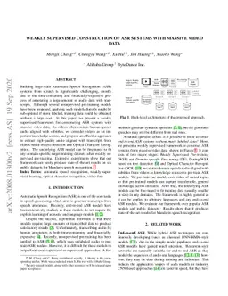 Weakly Supervised Construction of ASR Systems with Massive Video Data