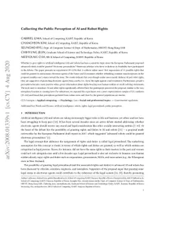 Collecting the Public Perception of AI and Robot Rights