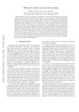 Wisdom of crowds: much ado about nothing