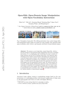 Open-Edit: Open-Domain Image Manipulation with Open-Vocabulary
  Instructions