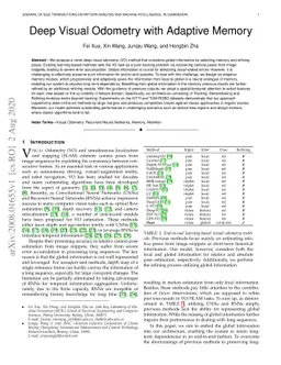 Deep Visual Odometry with Adaptive Memory