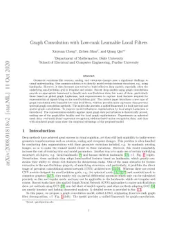 Graph Convolution with Low-rank Learnable Local Filters