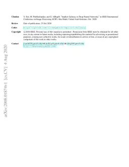 Implicit Saliency in Deep Neural Networks