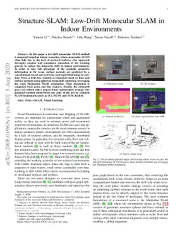 Structure-SLAM: Low-Drift Monocular SLAM in Indoor Environments