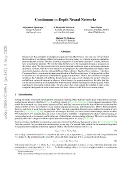 Continuous-in-Depth Neural Networks